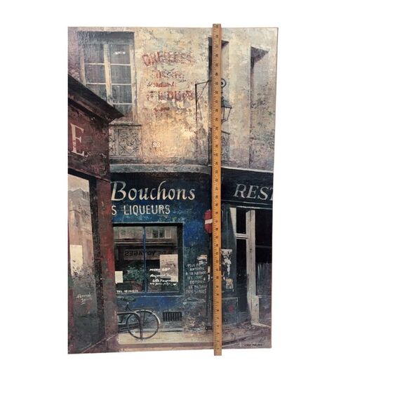 Vintage Paris Café Art Lot – Wine Decor, Clock, Wall Plaques” - Picture 7 of 16